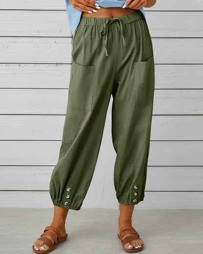 EP | Pantalons larges à taille haute