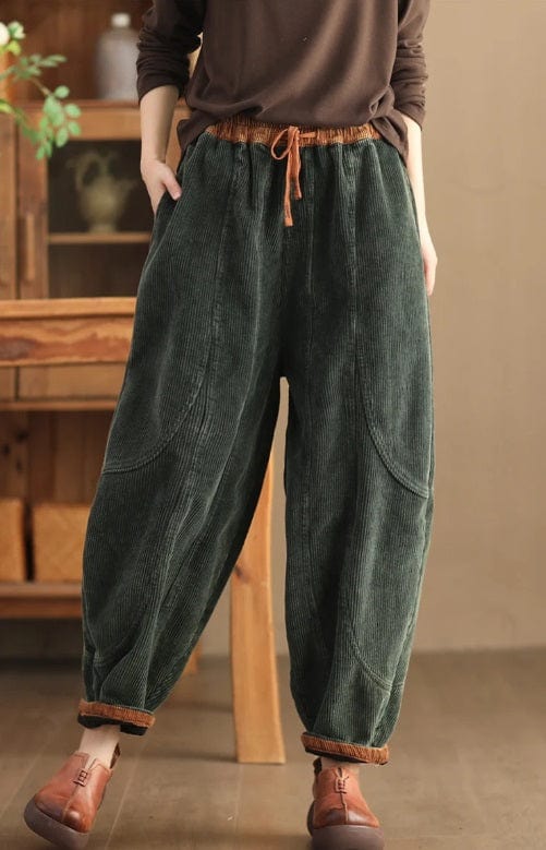 EP | Pantalon en velours côtelé mode femme