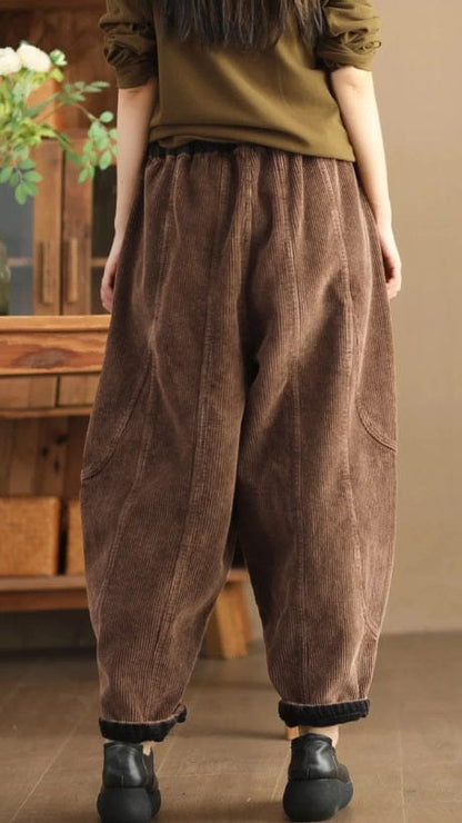 EP | Pantalon en velours côtelé mode femme