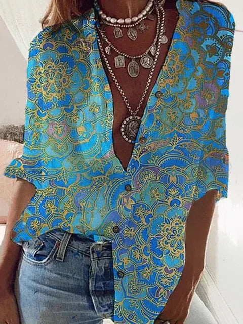 EP | Blouse élégante et stylée avec patte de boutonnage