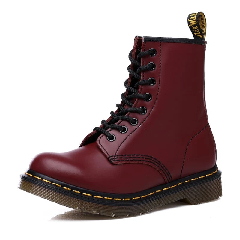 EP | Bottes en cuir à semelles épaisses