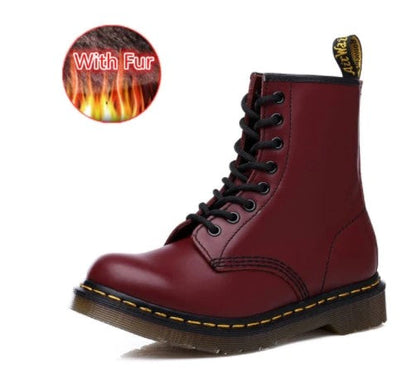 EP | Bottes en cuir à semelles épaisses