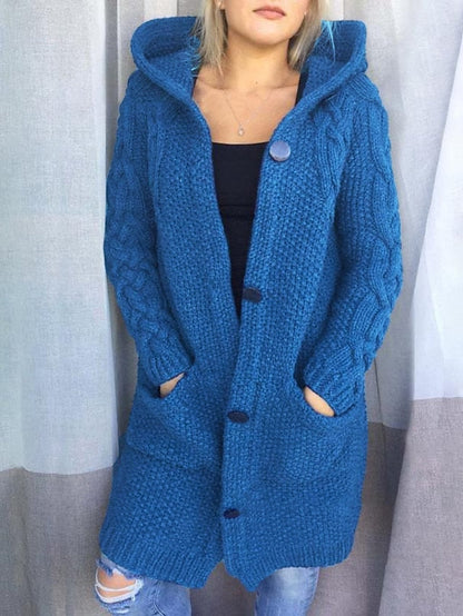 ND | Cardigan à capuche en grosse maille