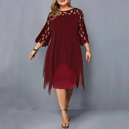 EP | Robe midi élégante en grandes tailles