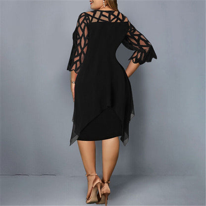 EP | Robe midi élégante en grandes tailles