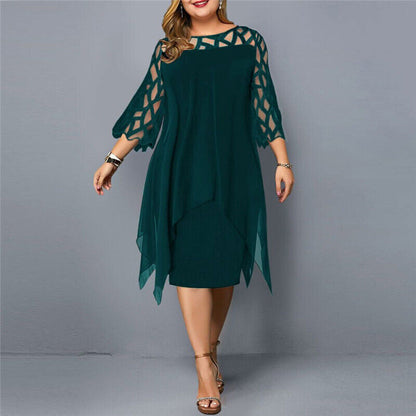 EP | Robe midi élégante en grandes tailles