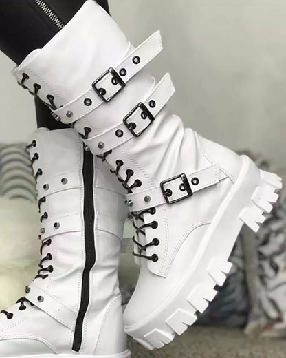 EP | Bottes avec fermeture éclair et boucles