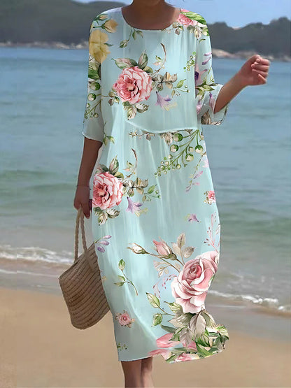 ND | Maxi robe à fleurs
