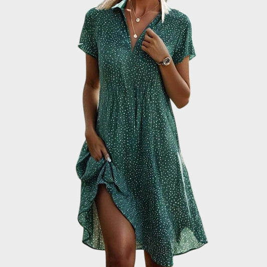 EP | Robe midi élégante et confortable à pois