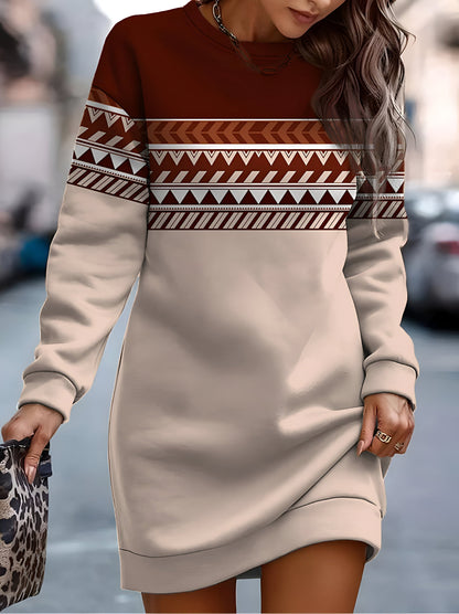 EP | Robe surdimensionnée en sweat-shirt confortable et élégante