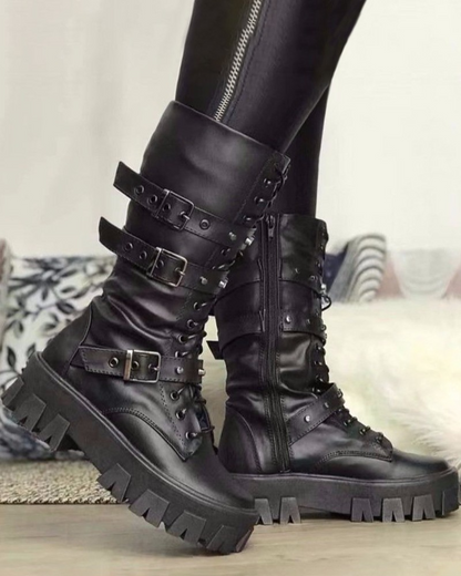 EP | Bottes avec fermeture éclair et boucles