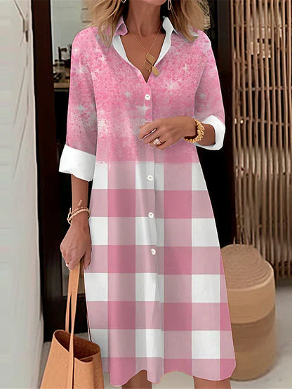 EP | Robe de loisirs avec boutons et imprimé